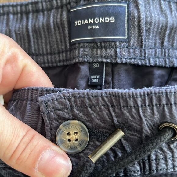 7 Diamonds  brushed luxe Drawstring shorts - Picture 6 of 14